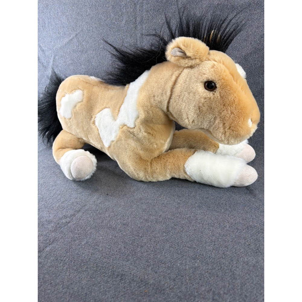 Breyer Horse Plush 22in Tan White Pinto Paint Stuffed Animal Butterscotch 4821
